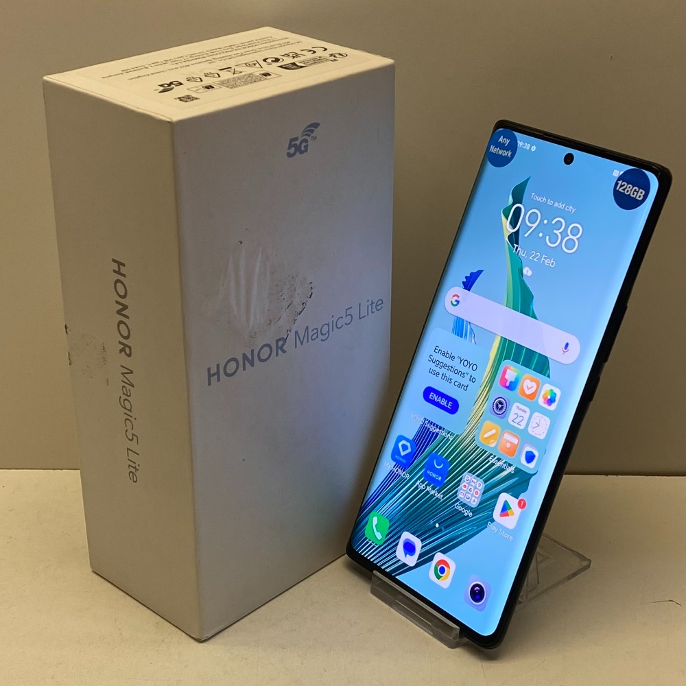 Honor Magic5 Lite 5G 128Go RMO-NX1 - Débloqué - Noir - Démo Fonctionnelle (occ)